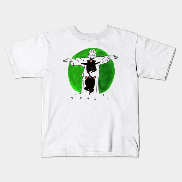 Acro yoga pups Kids T-Shirt by MightyFam
